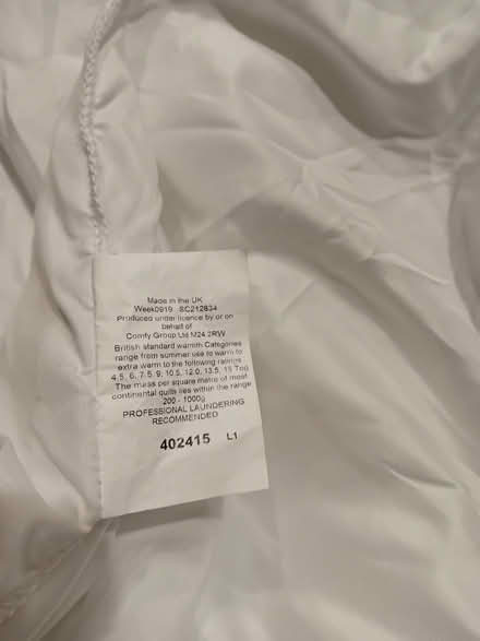 Photo of free SilentNight King Size Summer Duvet (Clifton S60) #2