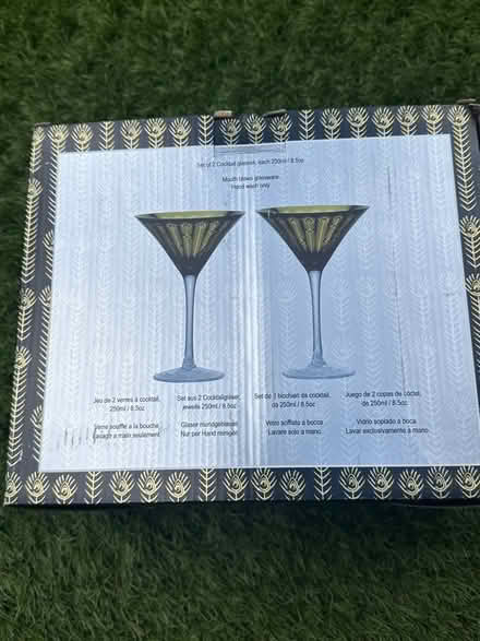 Photo of free New 2 cocktail glasses (Stanmore HA7) #1
