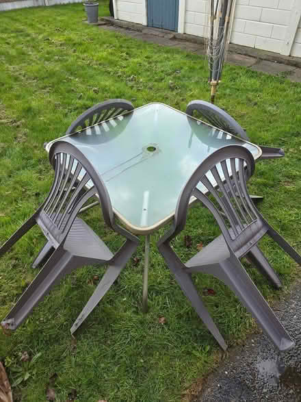 Photo of free Garden table and 4 chairs (Sutton Farm) #1