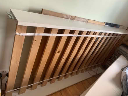 Photo of free White wooden bed frame (Enfield Town EN1) #2