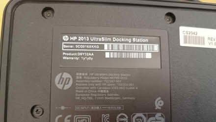 Photo of free HP2013 UltraSlim docking station (D15) #2