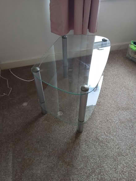 Photo of free Glass TV stand (Batford AL5) #2