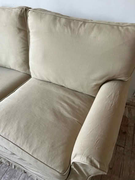 Photo of free linen two seater sofa (Summertown OX2) #2