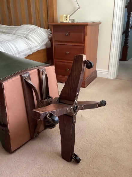 Photo of free Antique swivel chair (Old Whittington S41) #3