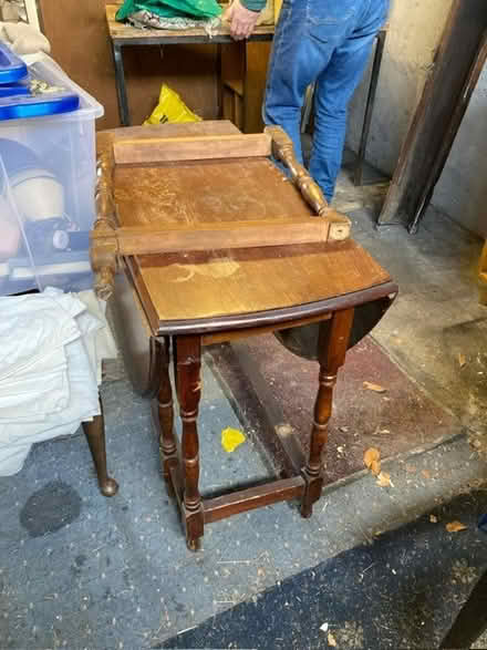 Photo of free Mahogany fold up vintage table (Drumcondra Dublin 9) #1