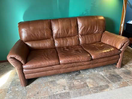 Photo of free leather sofa (Stenson Fields CP DE24) #2