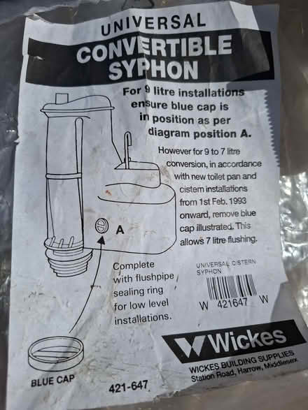Photo of free Toilet Syphon (Cosham PO6) #2
