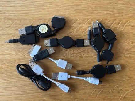 Photo of free Various USB Cables & Chargers (Cookhill B49) #1