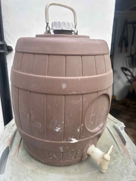 Photo of free 5 gall plastic barrel (Alderley Edge SK9) #1