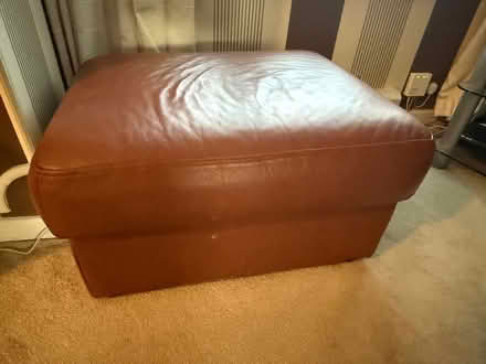 Photo of free 2 & 3 seater sofa and matching leather pouffe (Haskayne L39) #2