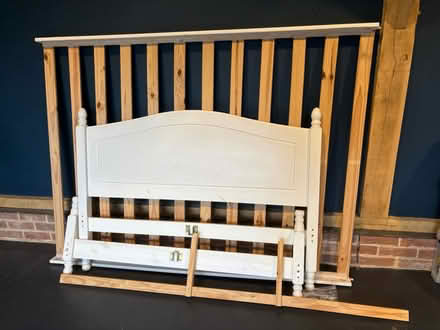 Photo of free Wooden double bed frame (Little Whelnetham) #2