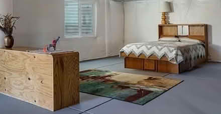 Photo of free Solid wood oak bed and chest (Erie, CO) #1