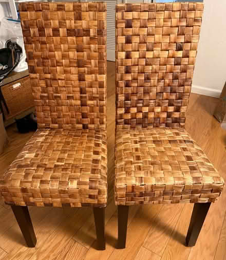 Photo of free Wooden woven decorative chairs (Adams Point) #1