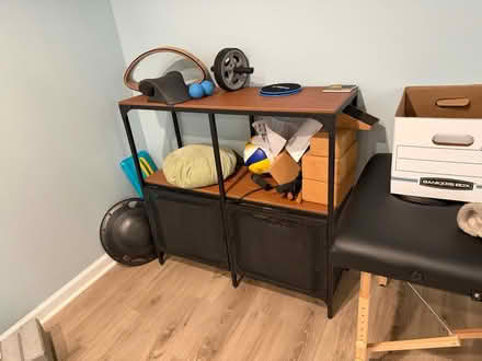 Photo of free Tv console and shelf unit (North Reston) #2