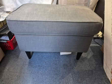 Photo of free Sturdy footstall in grey fabric (Cheshunt EN8) #1