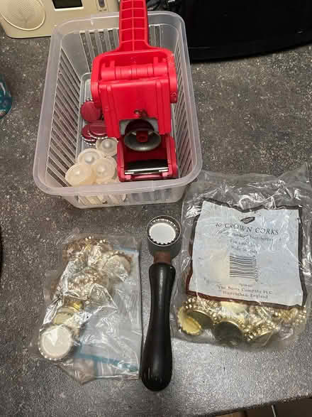 Photo of free Crown caps and crimp tool (Caernarfon - LL55) #1