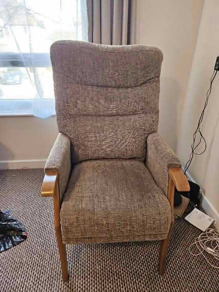 Photo of free Wooden framed chair (Tilehurst RG30) #1