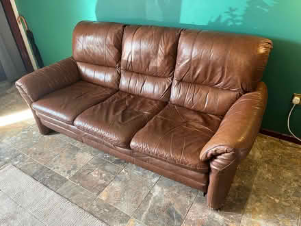 Photo of free leather sofa (Stenson Fields CP DE24) #1