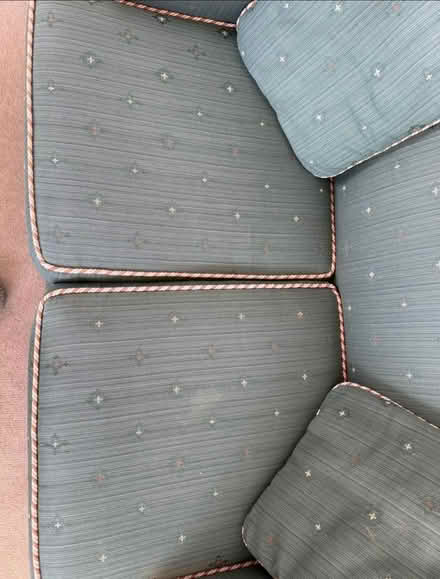 Photo of free Green two seater sofa (Cirencester GL7) #3