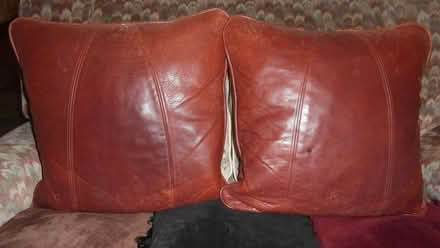 Photo of free Two Leather Cushions (Bentlawnt SY5) #2