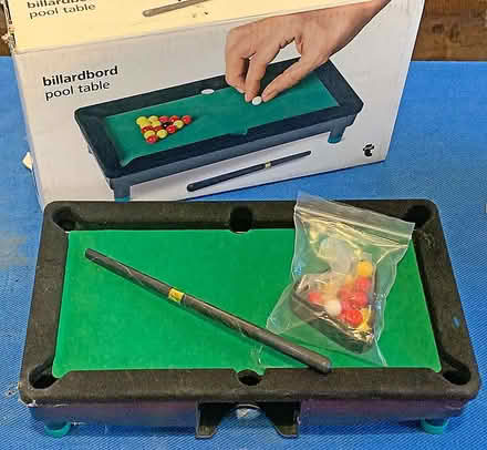 Photo of free Miniature snooker table, very small, toy (Stroud GL5) #1