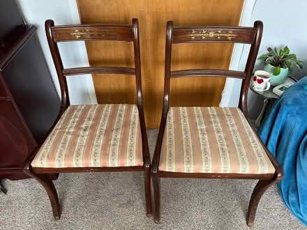 Photo of free 2 vintage dining chairs (West Horsham) #1