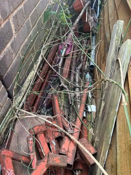 Photo of free Old market stall metal rods (N1 5AF) #1