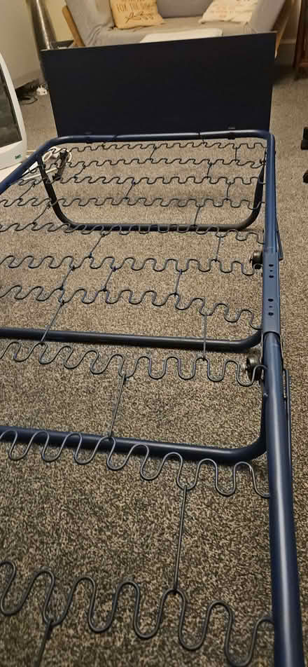 Photo of free Metal single foldable bedframe (Barcombe BN8) #1