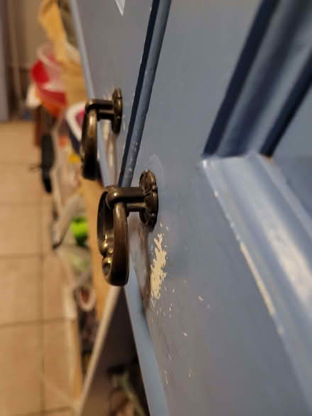 Photo of Narrow Protruding Draw Handles (Haslucks Green B90) #1