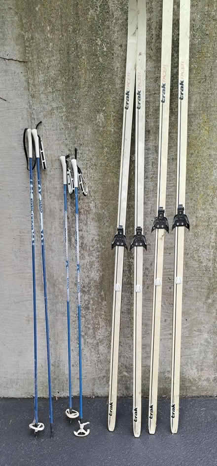 Photo of free 2 pairs cross country skis (just NE of I55 and Lemont Rd) #1