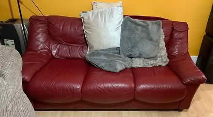 Photo of free 3 Seater Leather Sofa (Harlesden NW10) #1