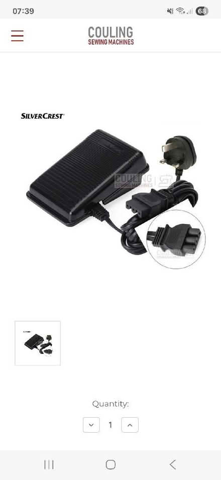 Photo of Power lead & foot pedal (Oswestry SY11) #1