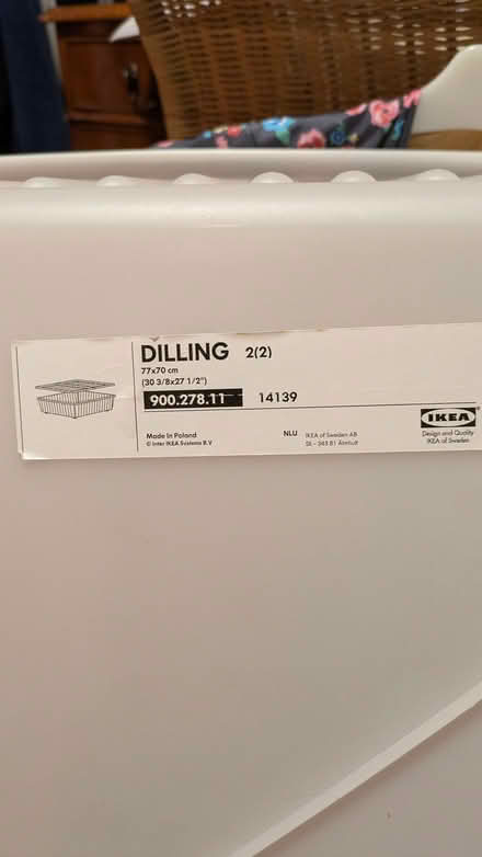 Photo of free IKEA Filling plastic box for under bed storage (Woodford IG8) #1