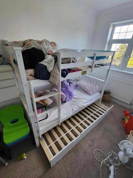 Photo of free White bunkbed & trundle ME1 (Rochester ME1) #2