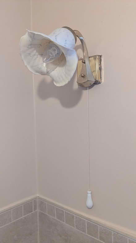 Photo of free Wall light with ceramic shade (Chinley SK23) #1