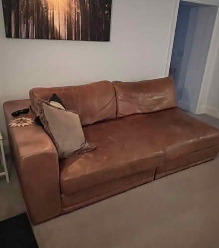 Photo of free 2 piece Leather Sofa (Tivoli GL50) #2