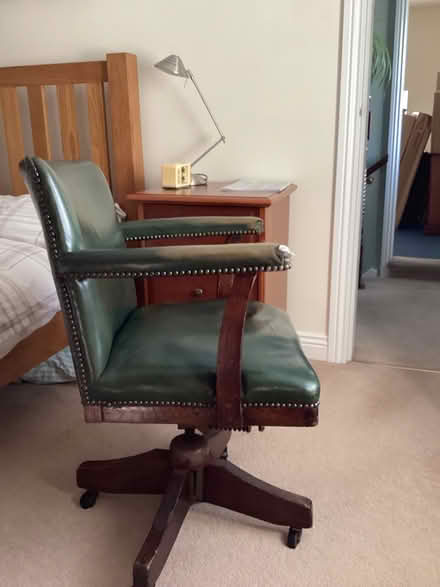 Photo of free Antique swivel chair (Old Whittington S41) #2