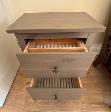 Photo of free Grey wooden side table (Blackheath SE3) #2