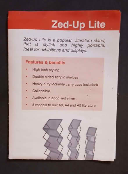 Photo of free A4 display stand (Crosby Ravensworth CA10) #1