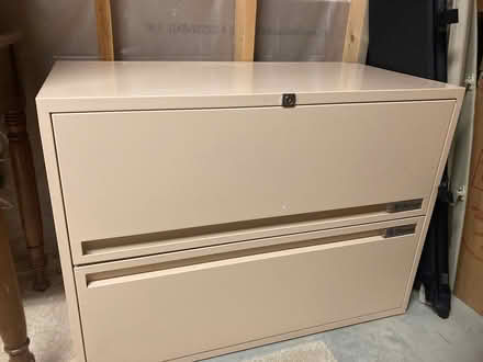 Photo of free Two drawer file cabinet (Manchester) #1