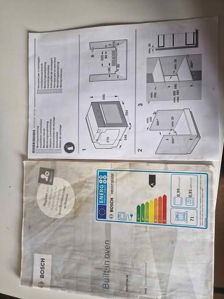 Photo of free Bosch Single built in oven (Droitwich, WR9) #3