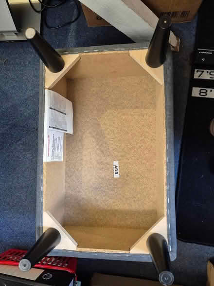 Photo of free Sturdy footstall in grey fabric (Cheshunt EN8) #3