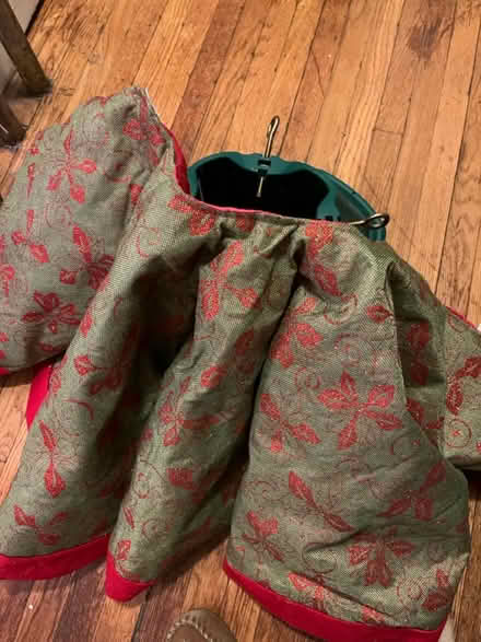 Photo of free Christmas tree stand and skirt (Winter Hill) #1