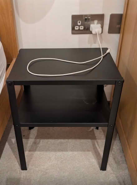 Photo of free 2x black bed side tables (Haringey ladder N4) #1