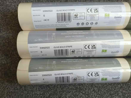 Photo of free 3 rolls unopened wallpaper (Sudbury CO10) #2