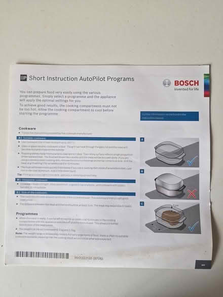 Photo of free Bosch Single built in oven (Droitwich, WR9) #4