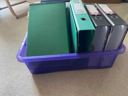 Photo of free Lever arch, ring folders and box folders (Woodley RG5) #2