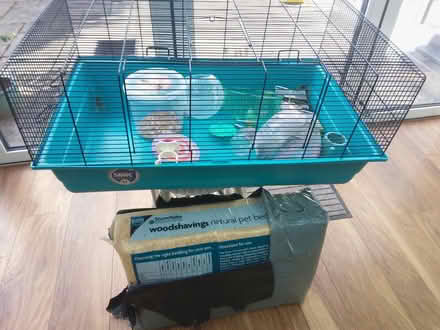 Photo of free Hamster cage, accessories & straw (Esher KT10) #2