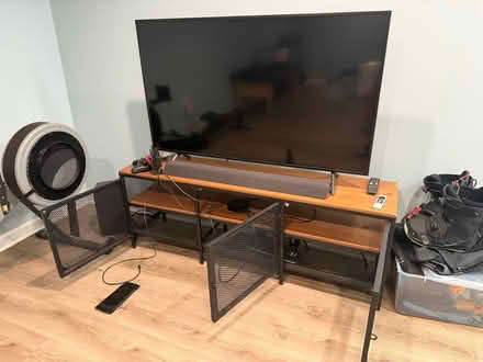 Photo of free Tv console and shelf unit (North Reston) #1