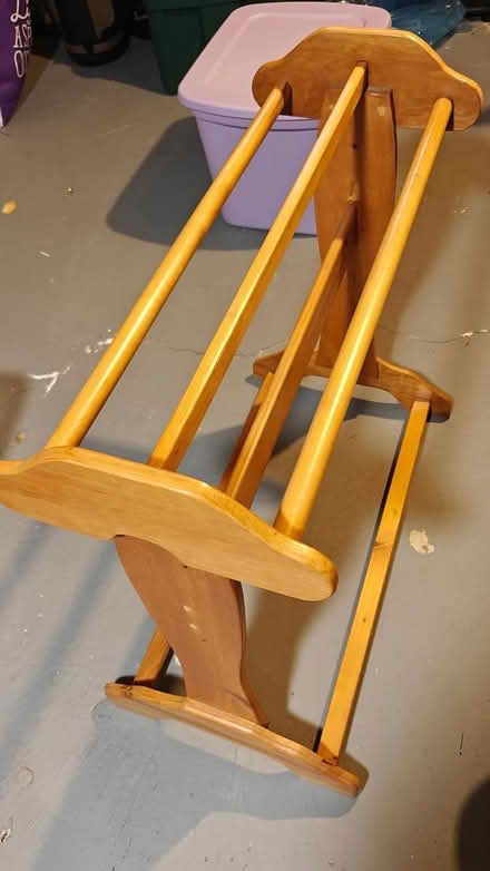 Photo of free wooden blanket/towel rack (2808 Tradewind Dr., Miss.) #1